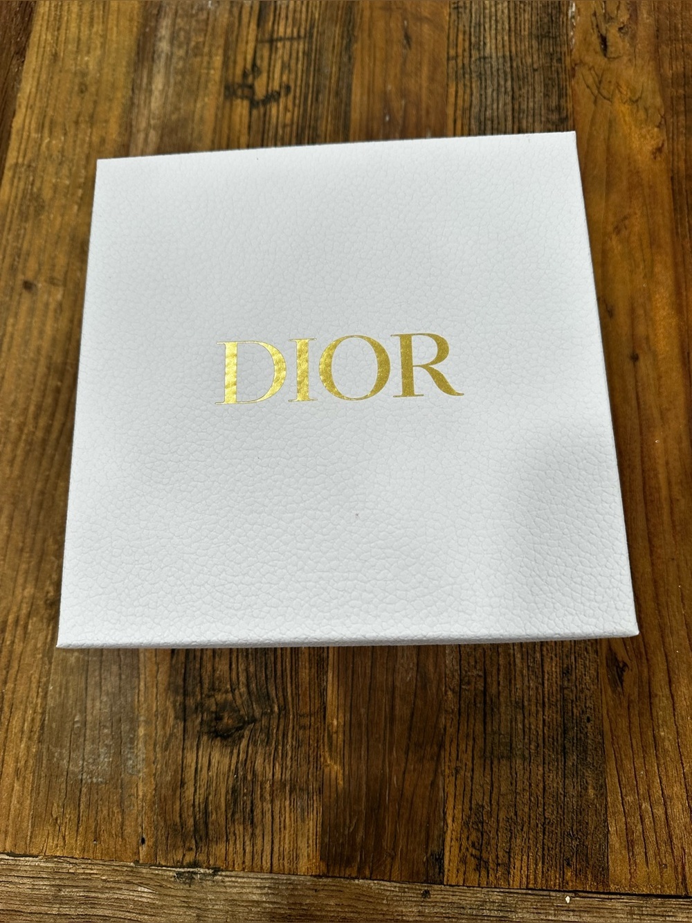 Dior White Box with Gold Logo Center